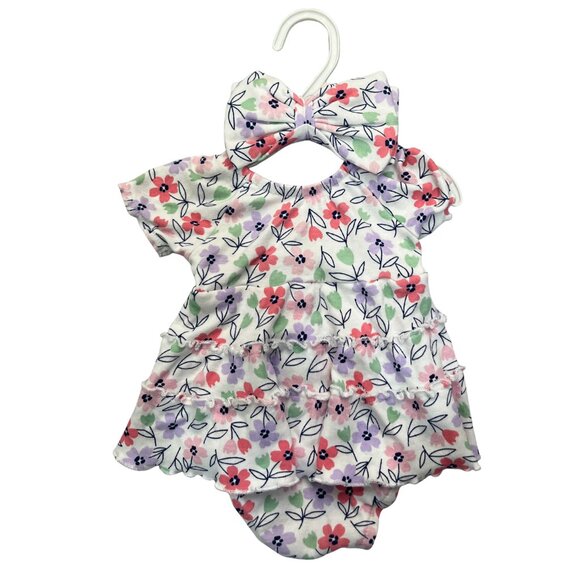 Carter's + More Baby Girl Clothes Lot 3–6M Bundle 7 Pc Bodysuit Sleepers Outfits - Picture 2 of 12